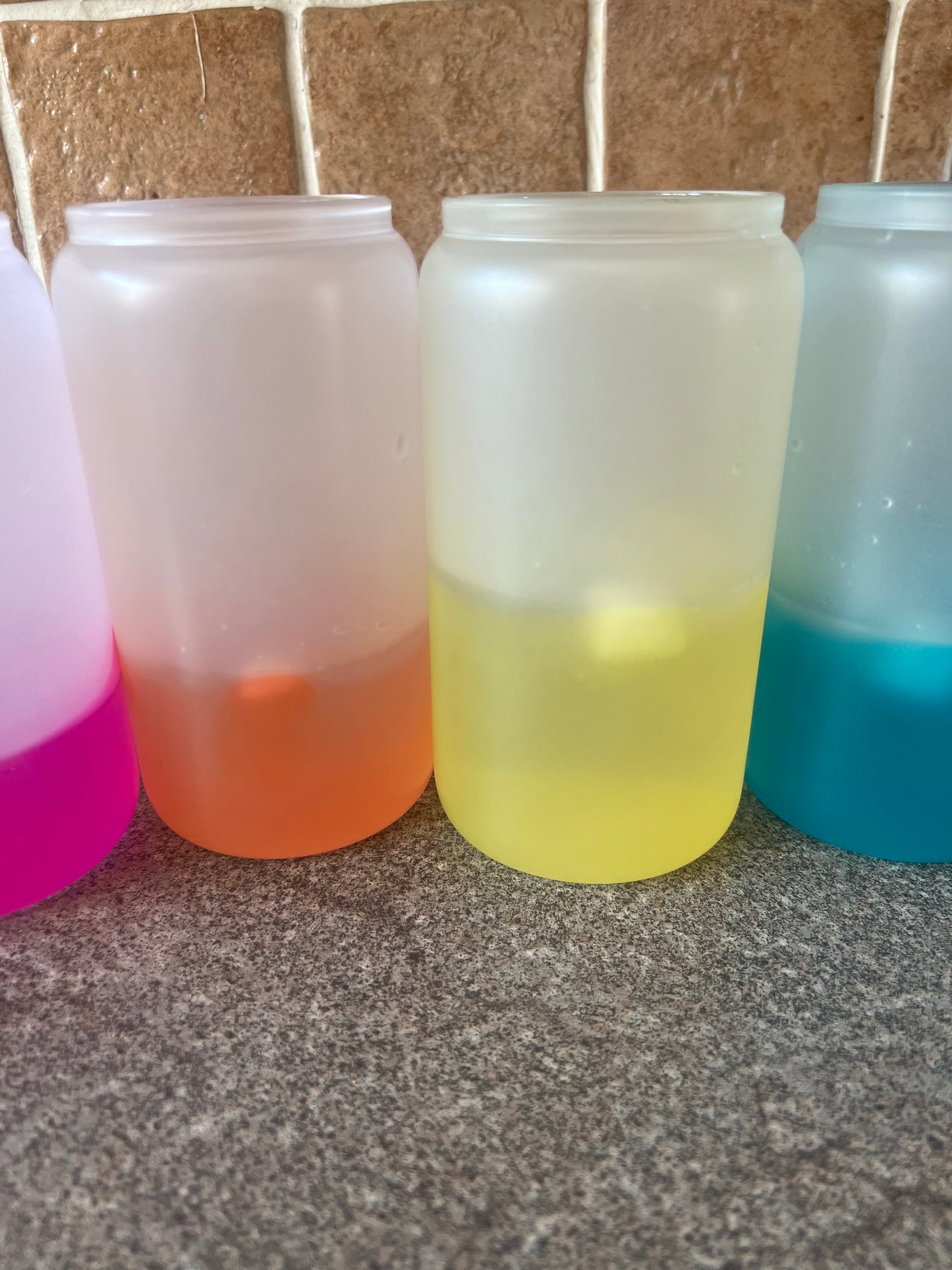 Custom Colour Changing GLASS Can Tumbler