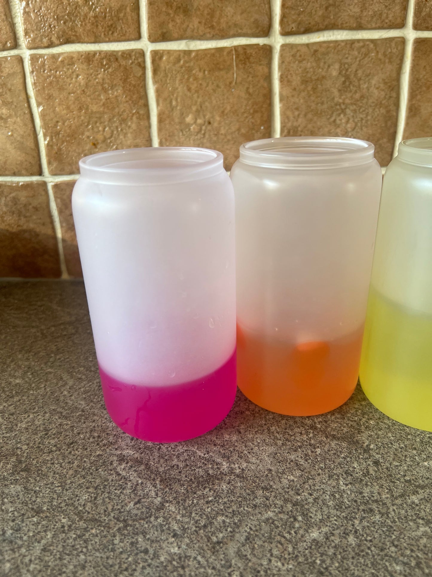 Custom Colour Changing GLASS Can Tumbler