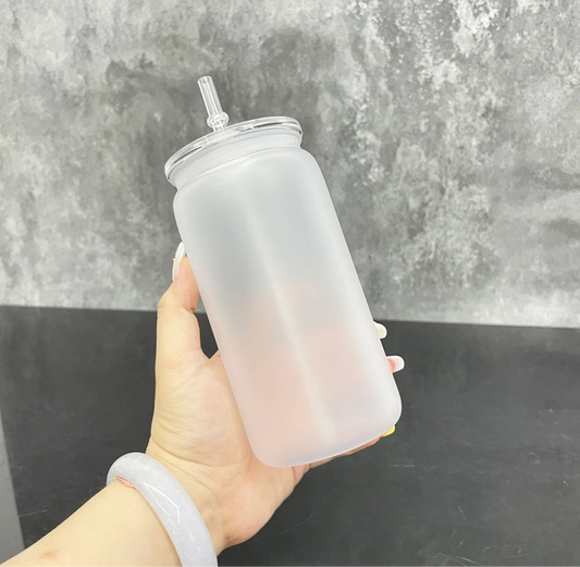 Blank Frosted ACRYLIC Can Tumbler - 16oz