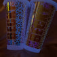 Glow in the Dark Leapord Print Cold Cup