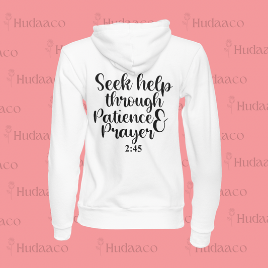 Seek Help Through Patience + Prayer Jumper