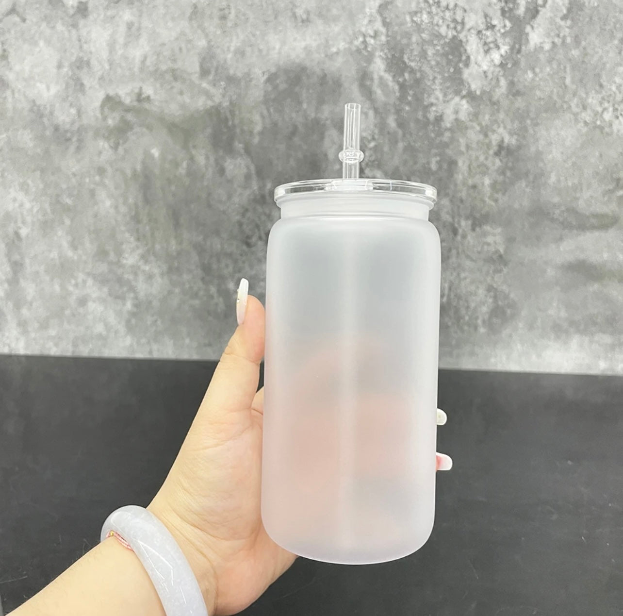 Custom Frosted ACRYLIC Can Tumbler