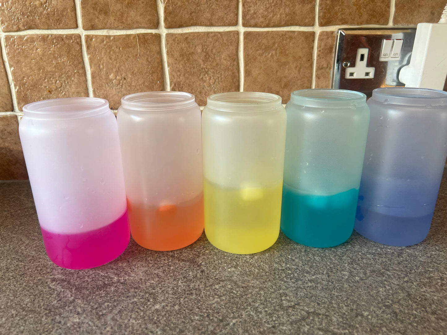 Blank Colour Changing GLASS Can Tumbler - 16oz