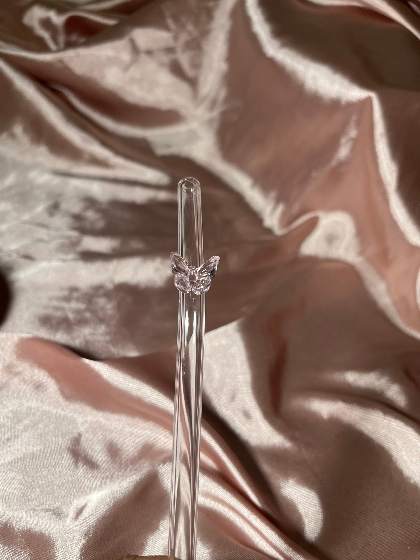 Butterfly Glass Straw