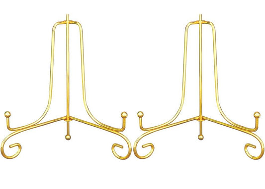 7” ring plate stand - Gold