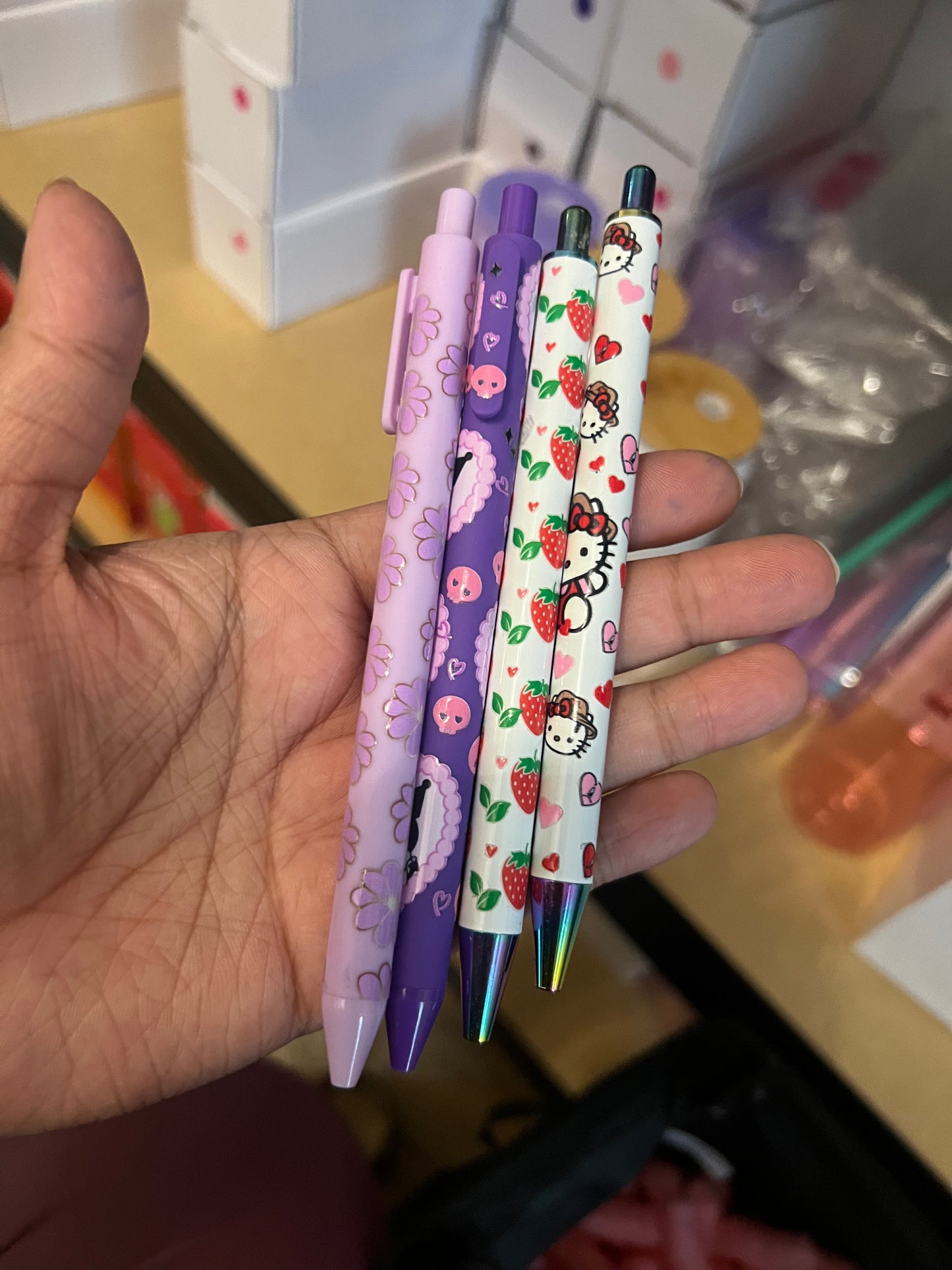 Blank Assortment of Refillable Pens