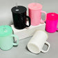 Blank Macaron Glass Mugs with Acrylic Lids - 17oz