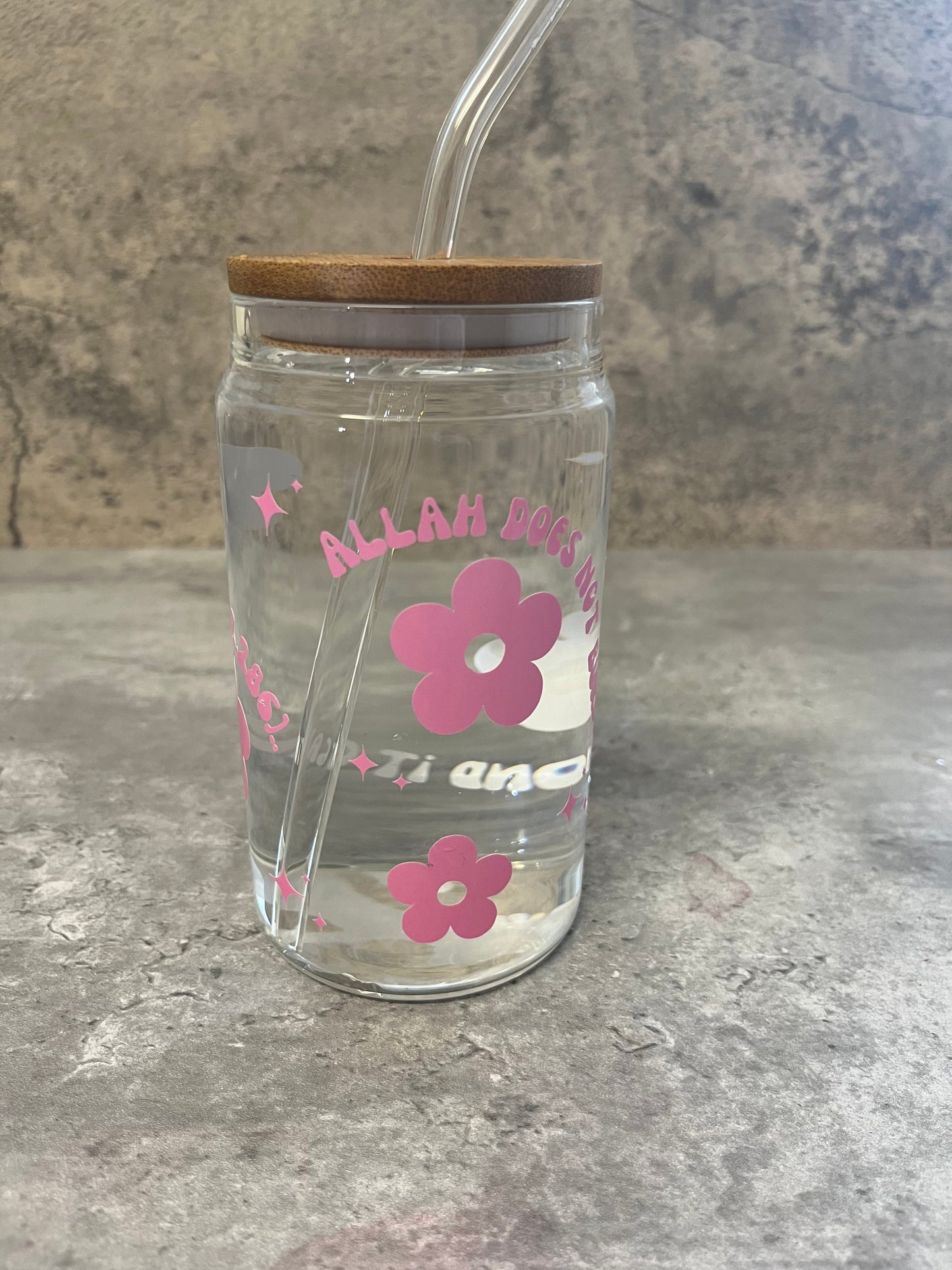 Colour Chasing Personalised Quote/Message Glass Can