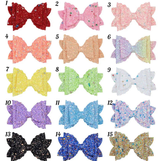 ADD ON: Glitter Bow Straw Topper