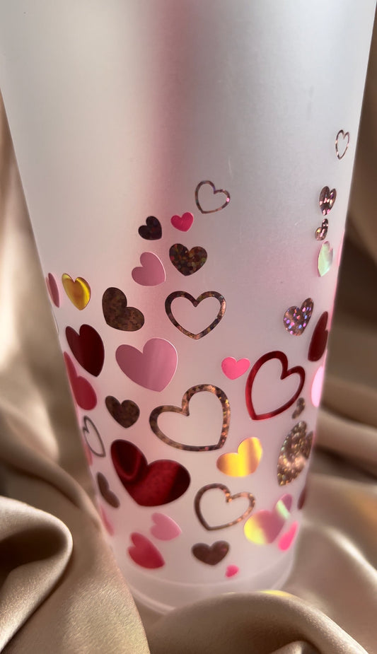 Ombré Heart Cold Cup