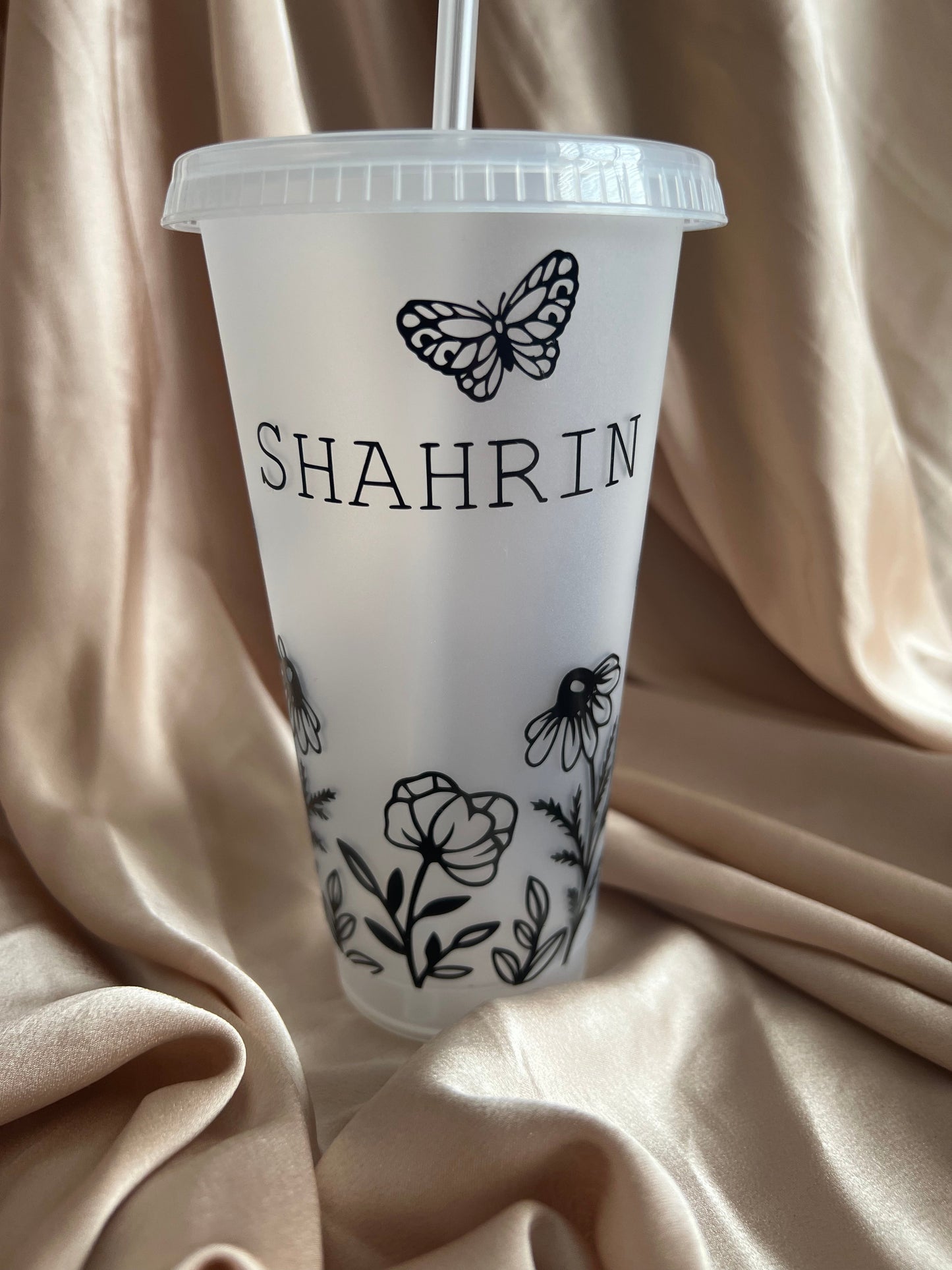 Personalised Wild Flower Cold Cup