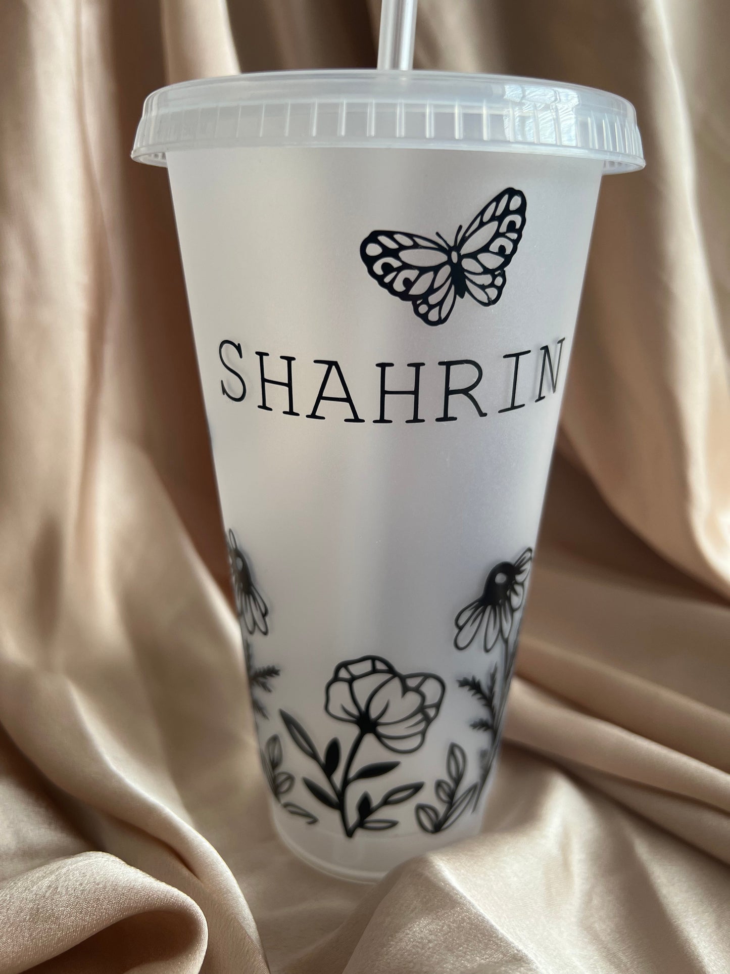 Personalised Wild Flower Cold Cup