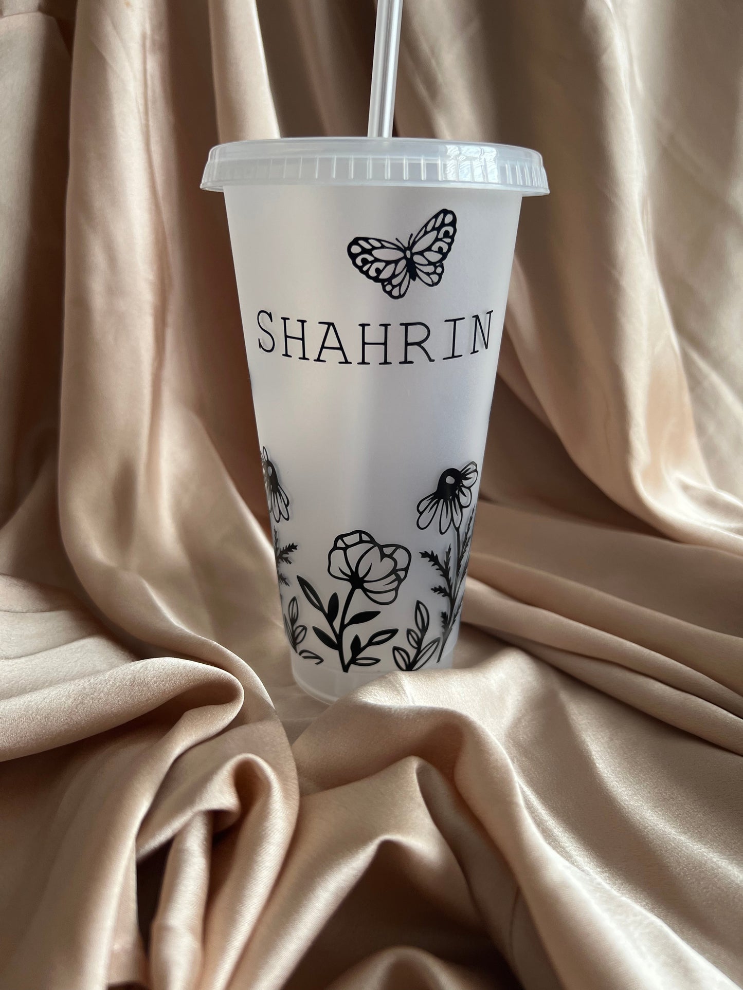 Personalised Wild Flower Cold Cup