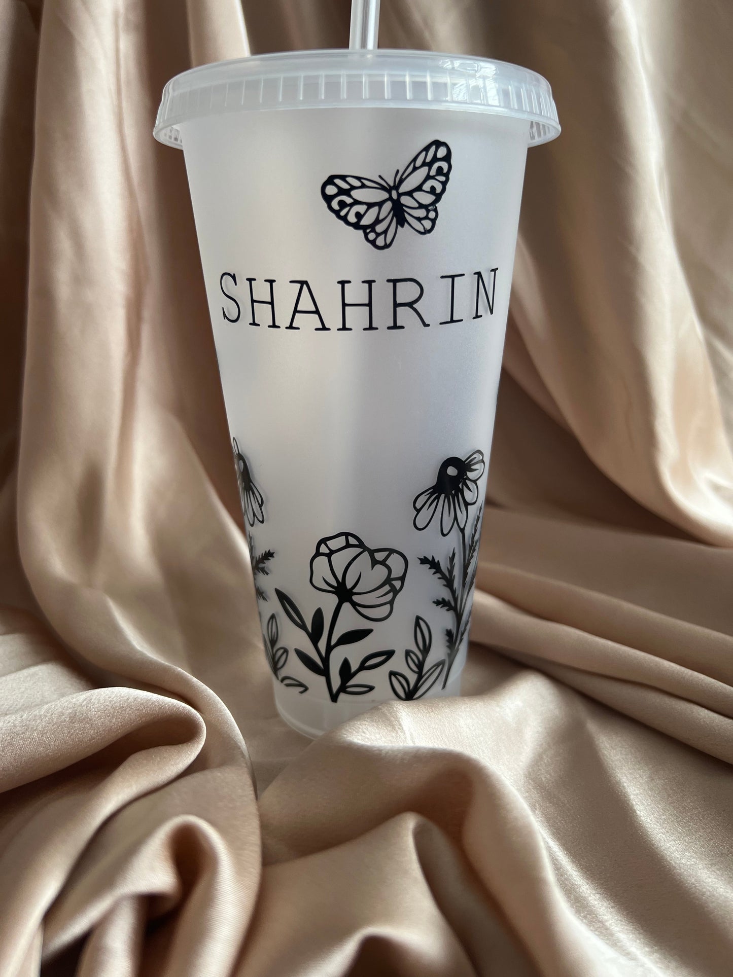 Personalised Wild Flower Cold Cup