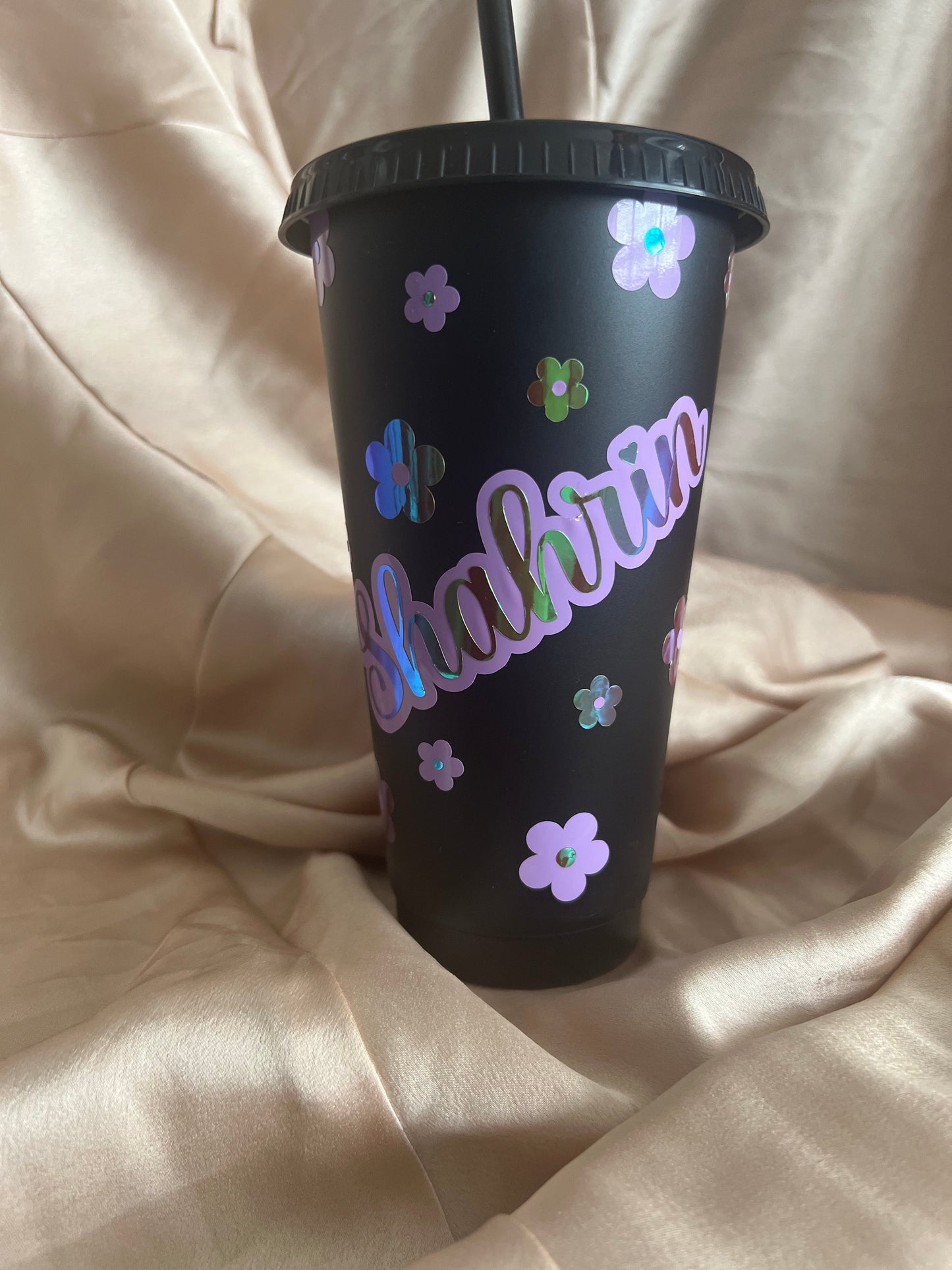 Retro Flower Cold Cup