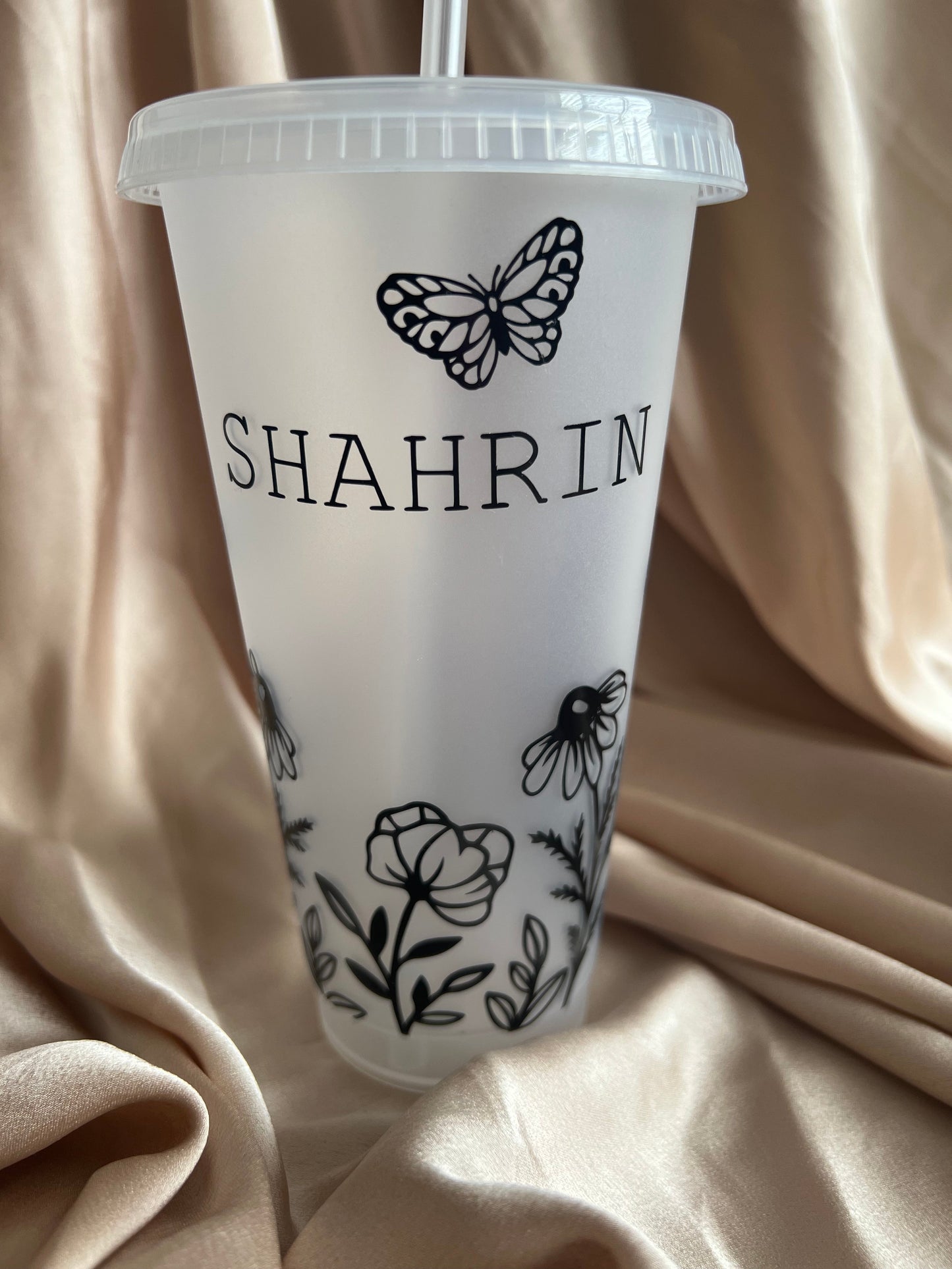 Personalised Wild Flower Cold Cup