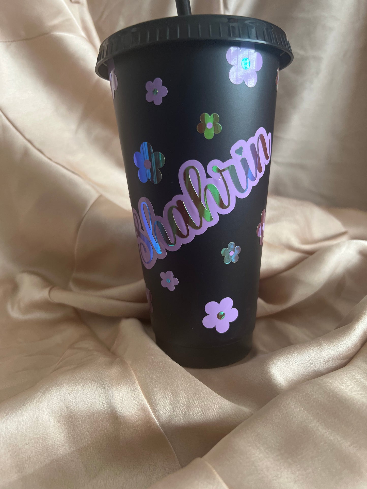 Retro Flower Cold Cup